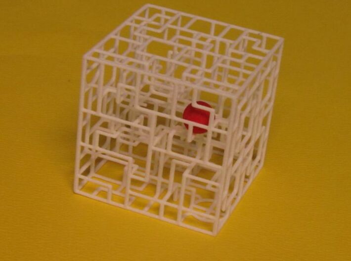 Snaking Stairways - Maze & Mathematical Sculpture 3d printed See my Youtube videos for How To Color the Maze Ball