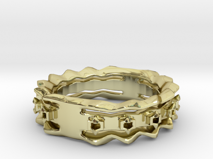 Wave Ring Size8 3d printed