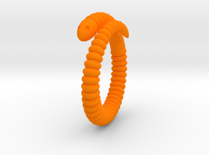 a. "Life of a worm" Part 1 - ring 3d printed 
