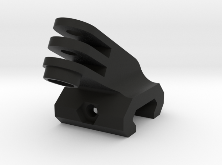 Picatinny to GoPro adapter at 62 degrees for Tavor 3d printed