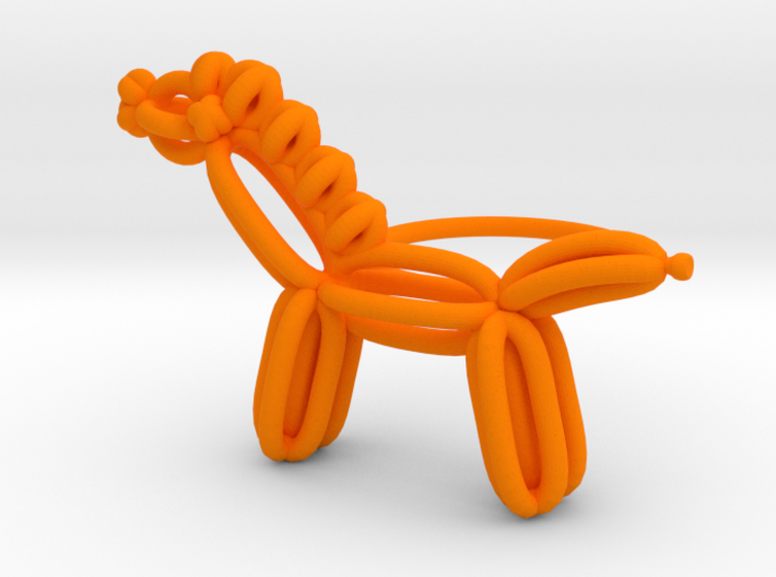 Balloon Horse Ring size 1 3d printed 