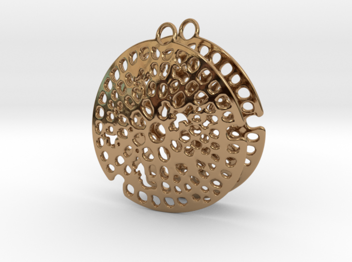 Radiolarian earrings 3d printed 