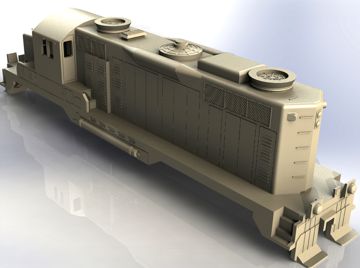 EMD GP20 Locomotive in H0 3d printed