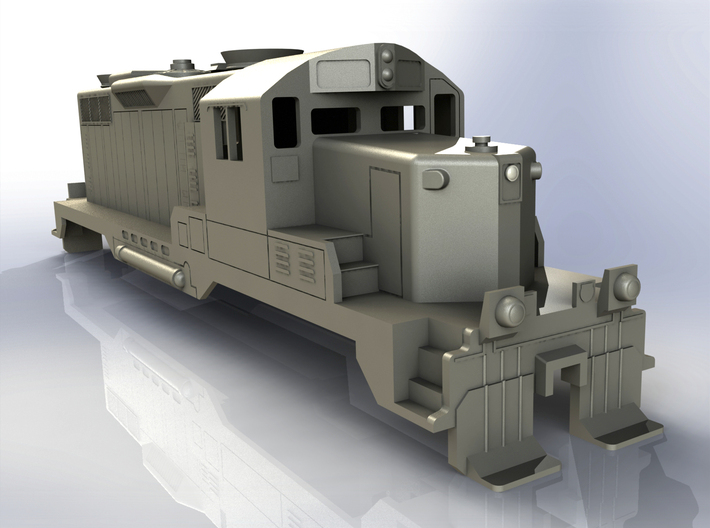EMD GP20 Locomotive in H0 3d printed 