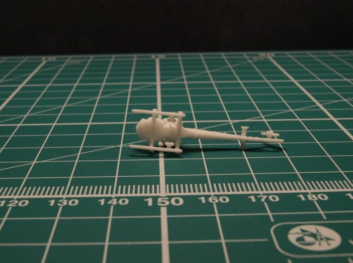 Bell OH-13G Sioux 6mm 1/285 3d printed 