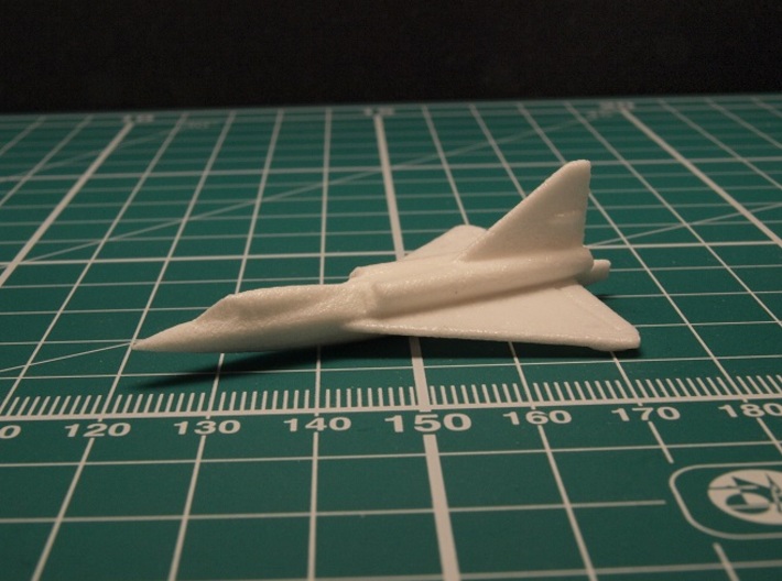 Convair F2Y Sea Dart 6mm 1/285 (3 seaplanes set) 3d printed surface trated with acrylic nail polish