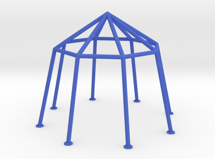 Tent Frame 8-angular reinforced 3d printed