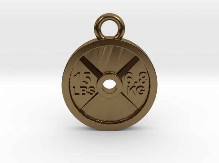 15lb Weight Plate Charm 3d printed 