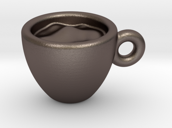 Coffee Cup Little Earring 3d printed