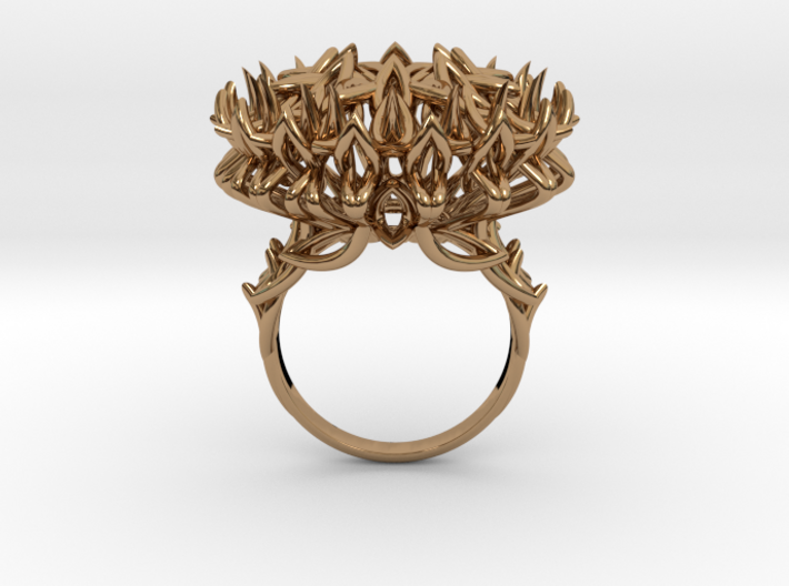 Ring The Thistle/ size 9 1/2 US (19.4 mm) 3d printed