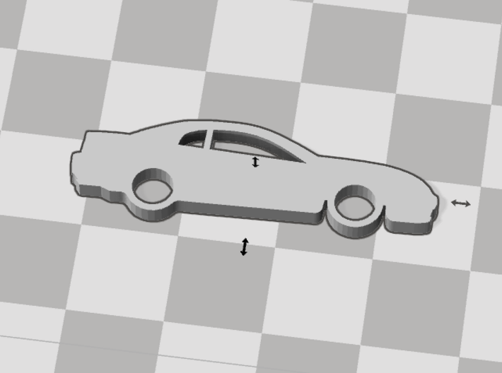 1999-2004 Ford Mustang Keychain 3d printed 