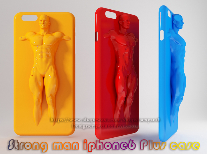 IPhone6 Plus Case Strong Man 001 3d printed