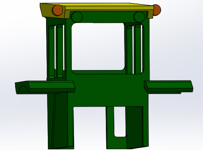 1/64 5020 Deere Cab And Row Crop Axle 3d printed 