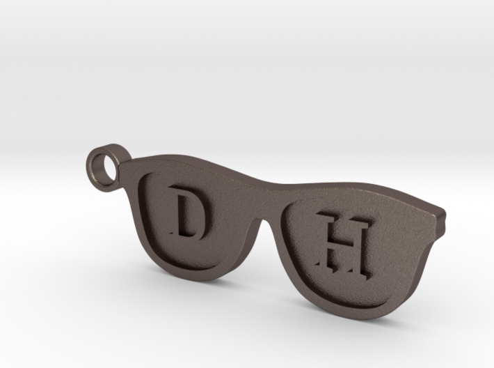 Glasses Initials KeyChain Custom 3d printed