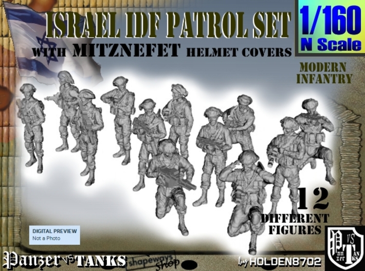 1-160 IDF PATROL SET 3d printed