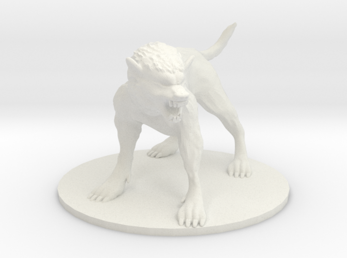 Pathfinder / D&D large werewolf 3d printed 