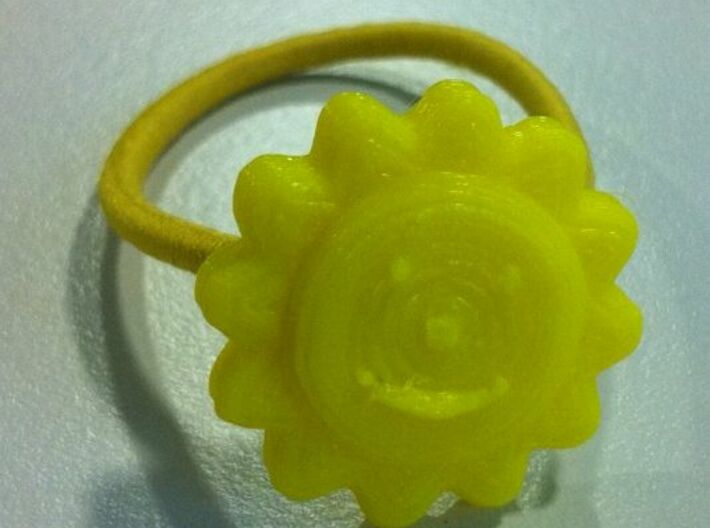 Sun Hair Tie 3d printed printed with Prusa i3