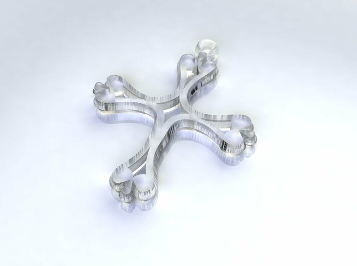 Cross Pendant of Hope medium 3d printed