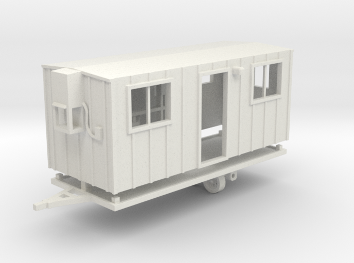 Construction Trailer 1-87 HO Scale WSF 3d printed