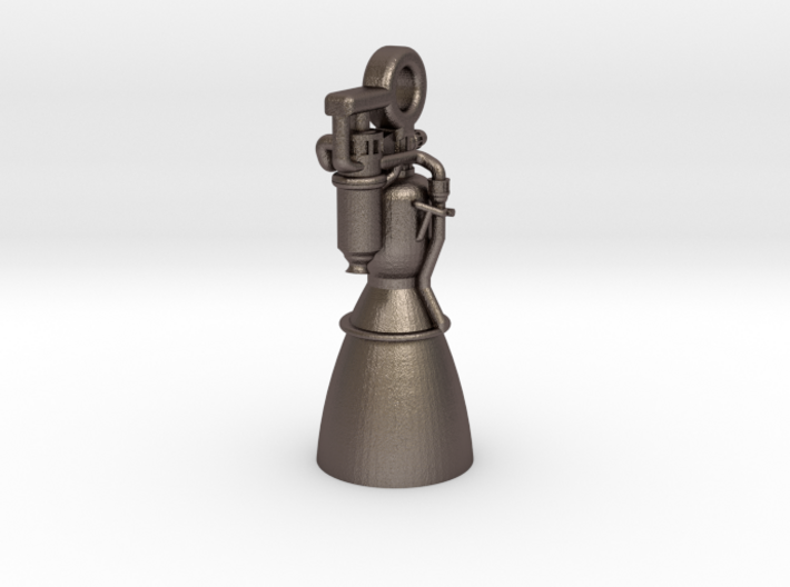 Rocket Engine Key Fob 3d printed 