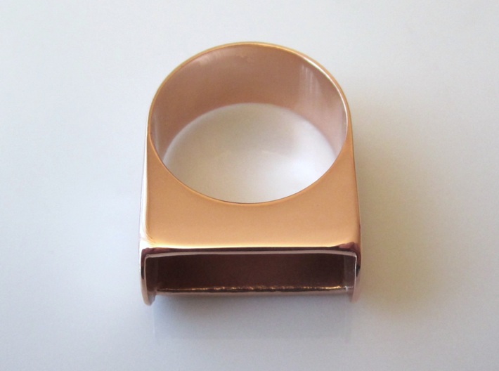 Box for Compact Pillbox Ring - size 10 3d printed