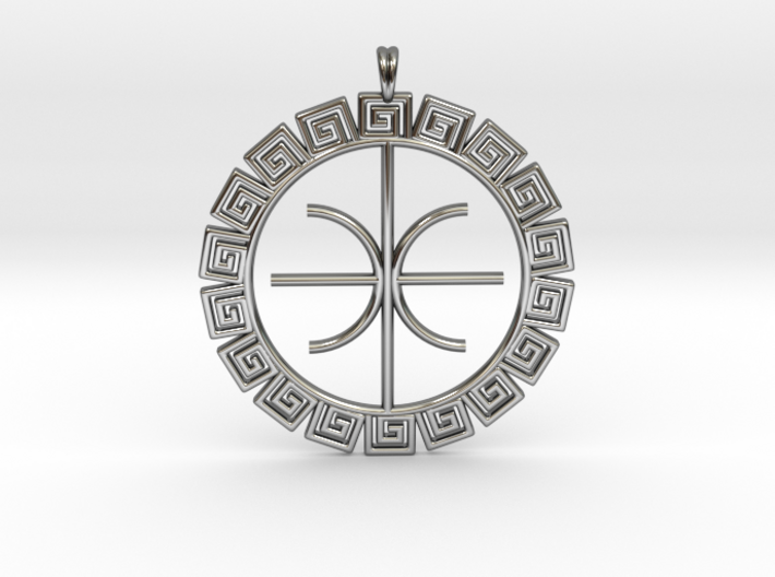 Delphic Apollo E Ancient Greek Jewelry Symbol 3D 3d printed