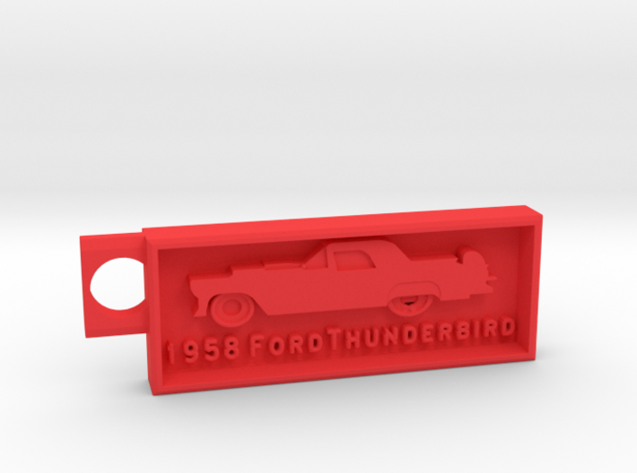 1958 Ford Thunderbird Key Chain 3d printed