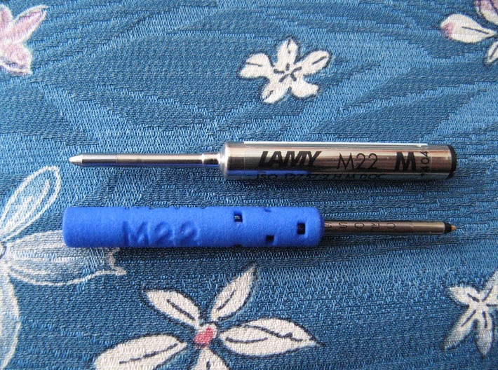 Adapter: Lamy M22 to Cross Matrix 3d printed (Lamy M22 and Cross Matrix refills not included)