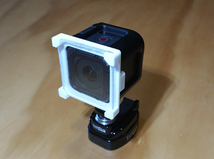 Clip-on GoPro Session Lens Protector Mount 3d printed
