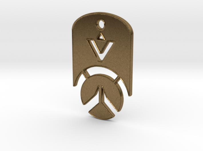 Overwatch Dog Tag *beveled edges* (Necklace) 3d printed