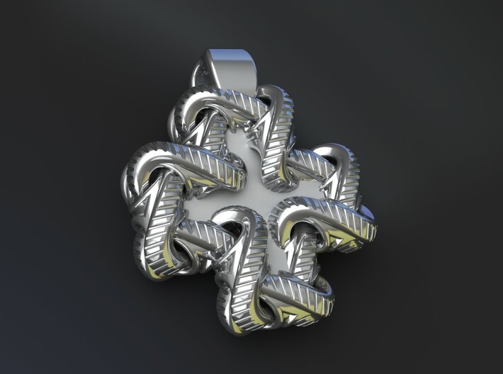 S Chain Small Cross 3d printed