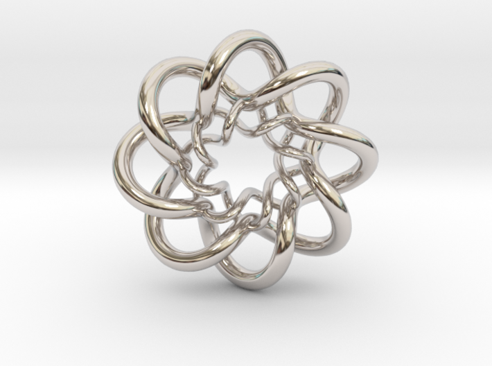 Double Celtic Knot Pendant 3d printed