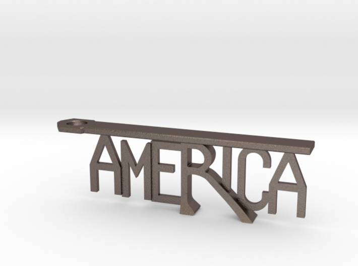 "America" Bottle Opener Keychain 3d printed 