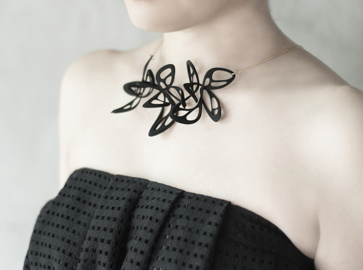 Dancing Butterfly Necklace 3d printed