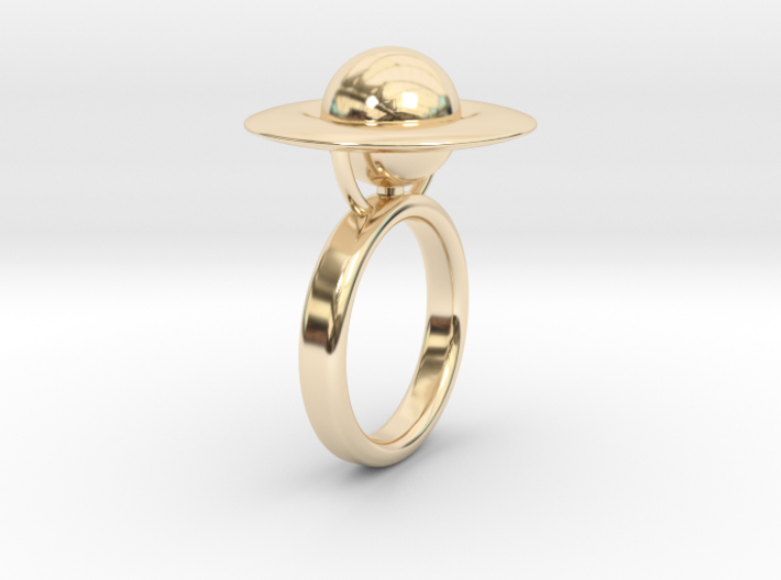 Saturn Ring (size 6) 3d printed
