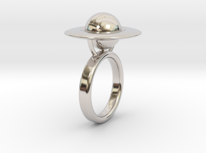 Saturn Ring (size 6) 3d printed