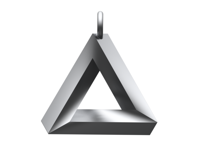 Penrose Triangle Pendant 3d printed