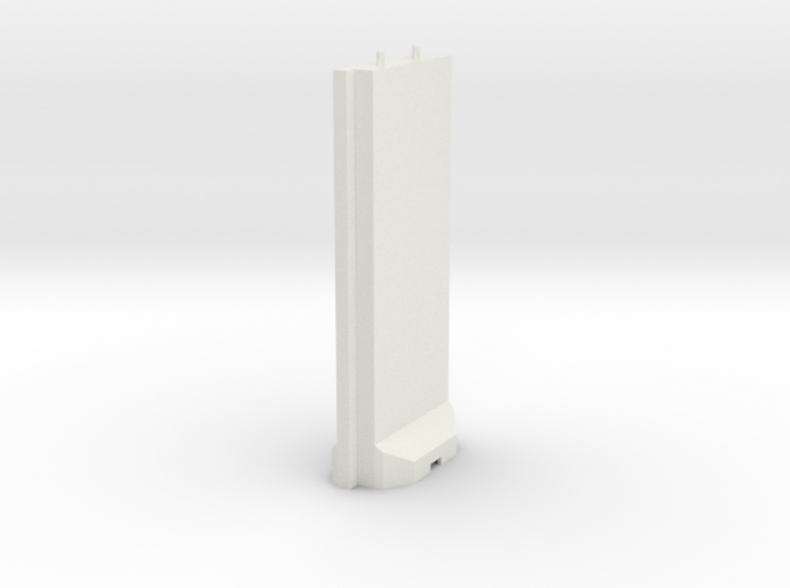 1-56 Concrete T-Wall Section 3d printed 