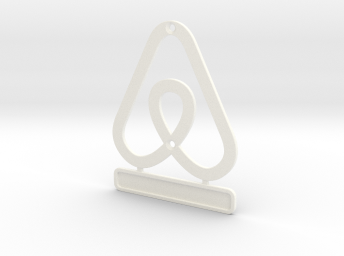 Airbnb HouseSymbol + Message 3d printed