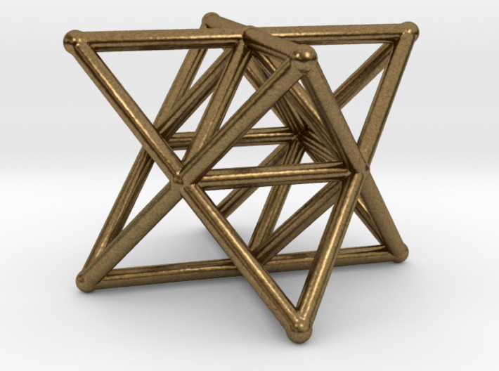 Stellated Octahedron pendant 3d printed 