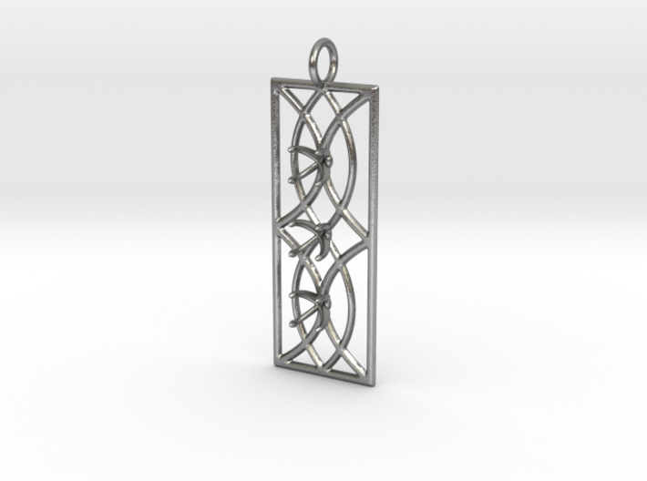 Sconce Pendant With Prongs for faceted stones 3d printed