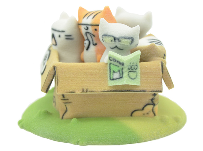 Box of Jerk Cats by Katie Cooke 3d printed 