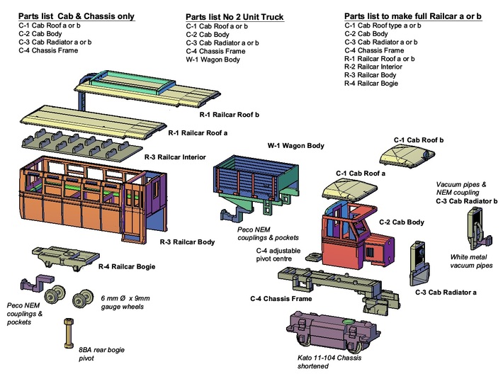 Chassis Frame F (Part C-4) 3d printed