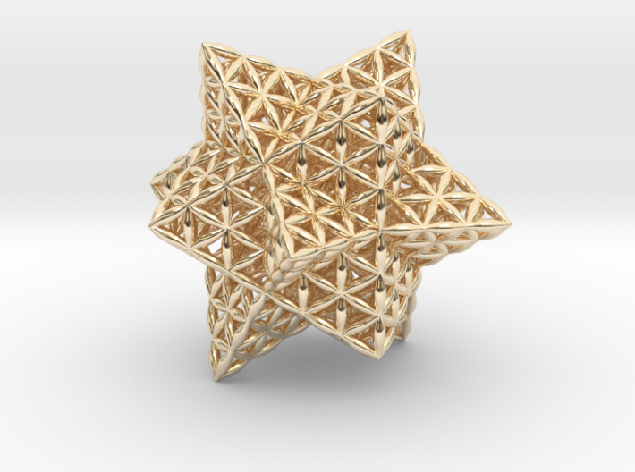 Stellated Flower of Life Vector Equilibrium 2.3&quot; 3d printed