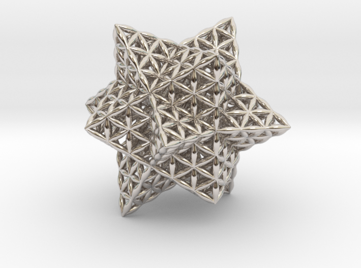 Stellated Flower of Life Vector Equilibrium 2.3&quot; 3d printed