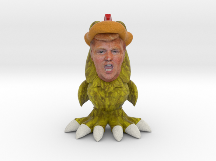 Chicken Trump Large 3d printed