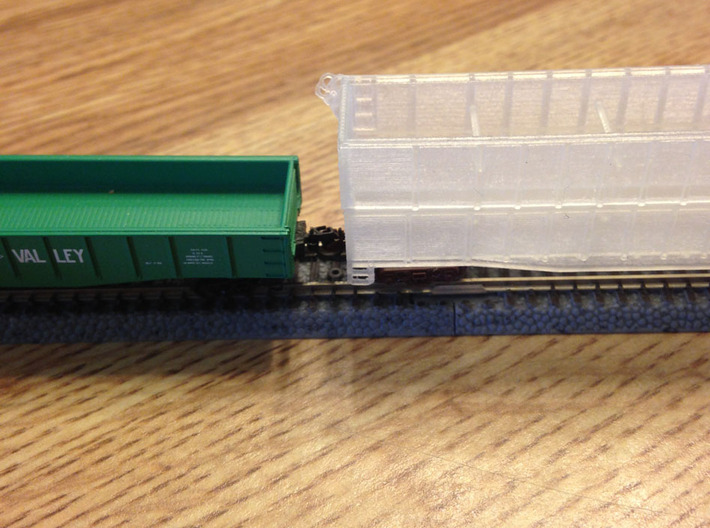 Two 50ft Gondola With Insert Z Scale 3d printed