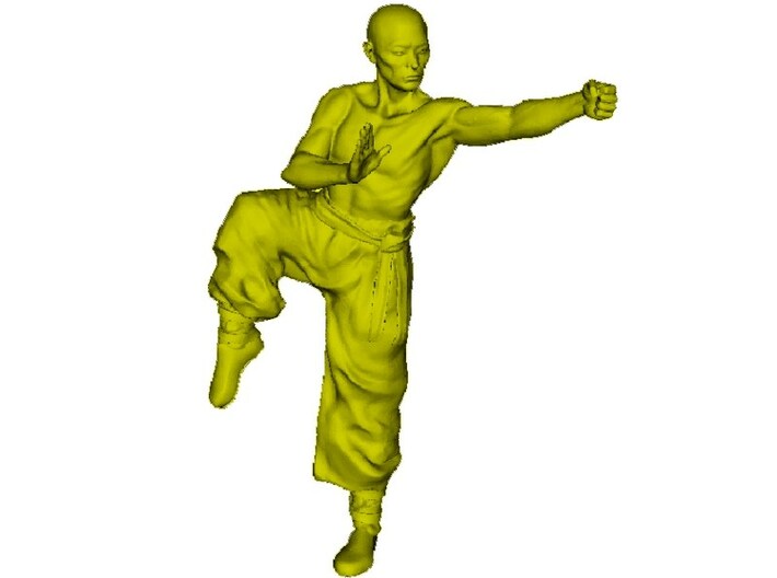 1/15 scale Shaolin Kung Fu monk figure A 3d printed