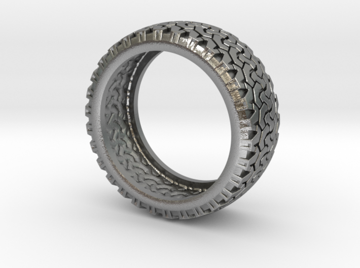 Tire Band ring 3d printed