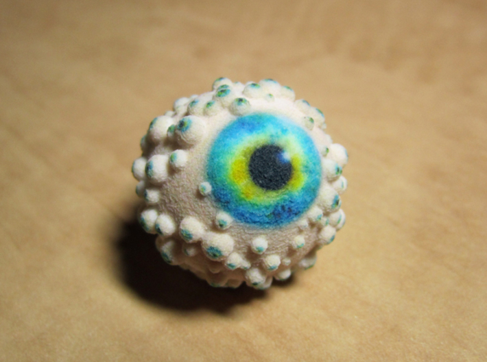 Freaky eyeball 3d printed Natural Full Color Sandstone (Photograph)